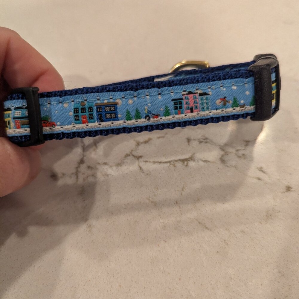 Up Country Dog Collar - Size XS - Christmas